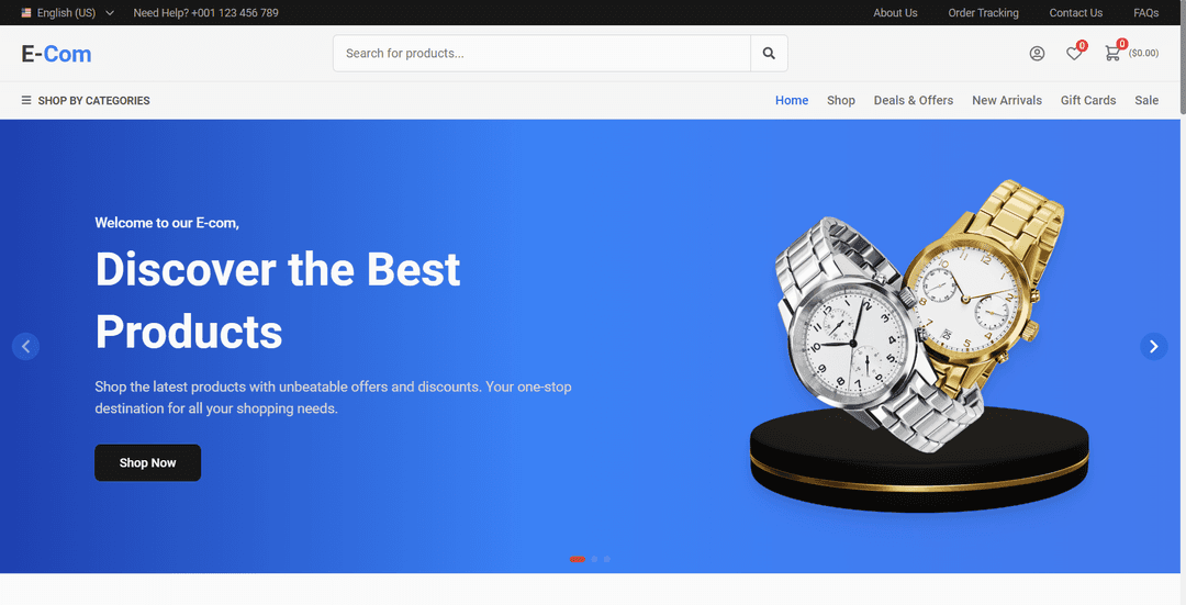 multi-page-e-commerce-website